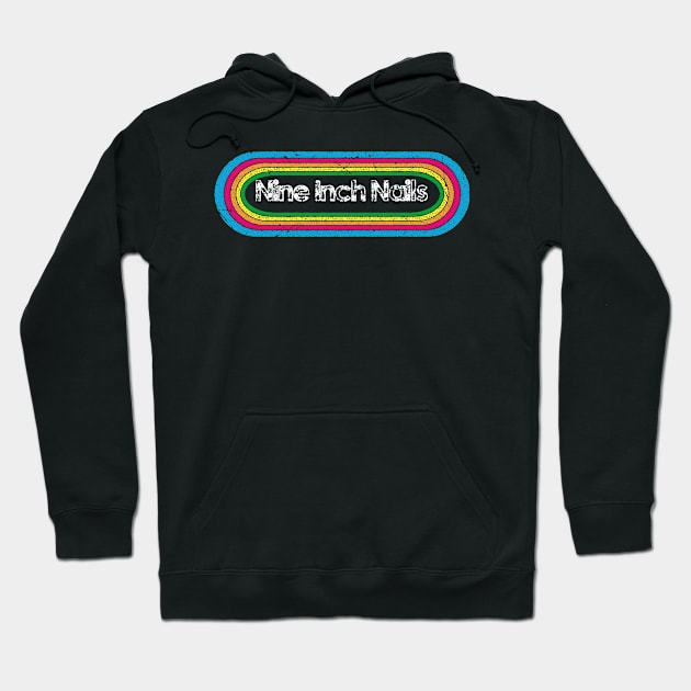 nin ll rainbow retro Hoodie by bubur ayam